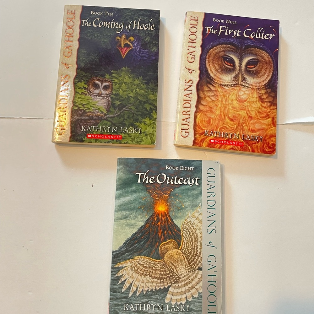 Scholastic Lot of 3 books by Kathryn Lasky Guardian of Ga'hoole #8-9-10